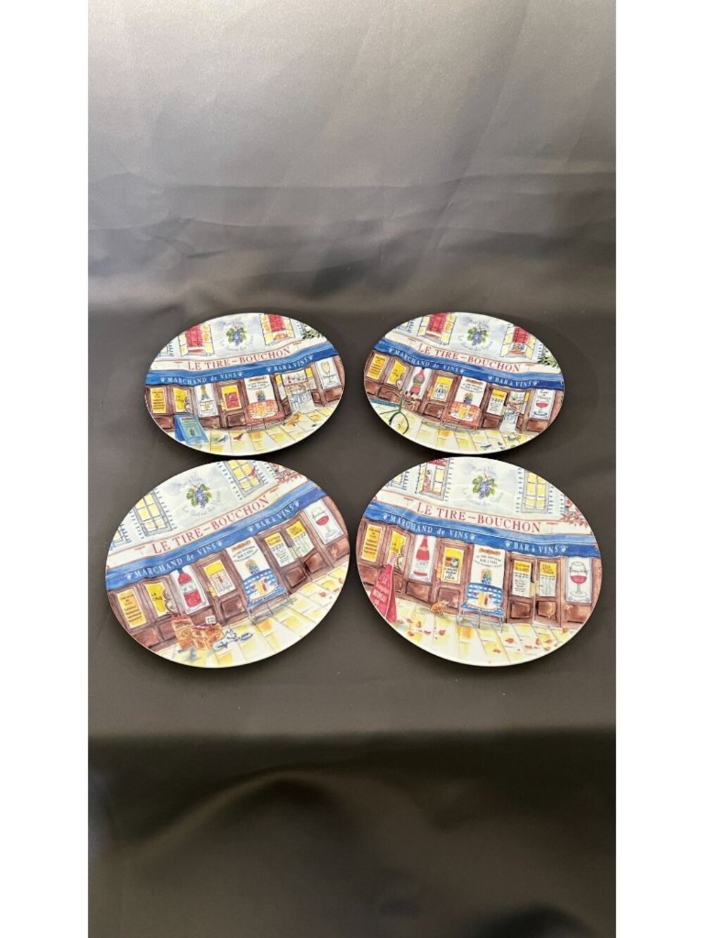 Jill Butler French Bistro Salad Plates Set Of 4 Vintage Style - Picture 3 of 5